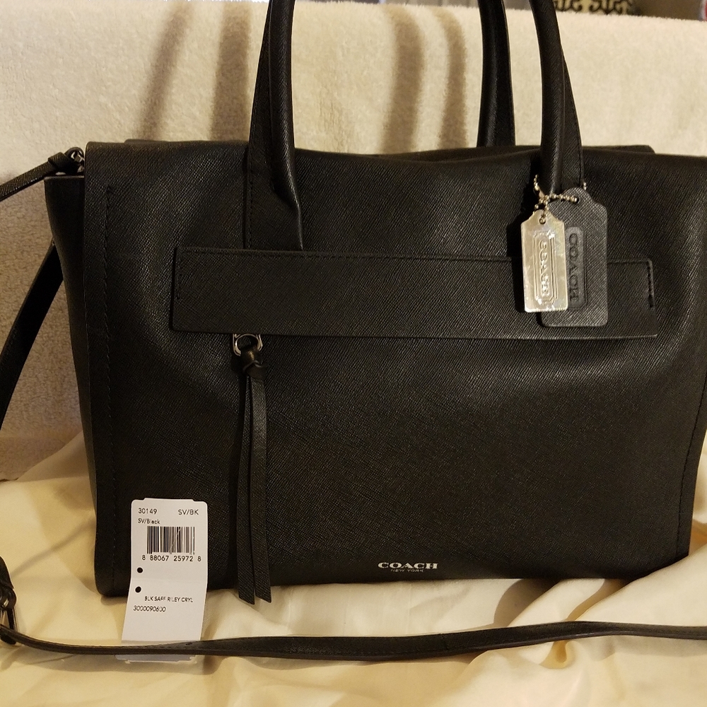 Coach Black Saff Riley Carryall - Picture 2 of 9